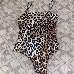 Leopard Velvet Bodysuit